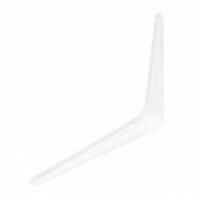 Кронштейн угловой с ребром 175х225мм белый Сибртех