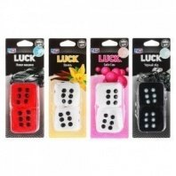Ароматизатор воздуха Luck, 4 см, бабл гам/ваниль/новая машина/черный лед NEW GALAXY