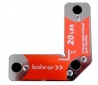 Угольник магнитный 3 угла, до 11кг, угол 45, 90, 135 Bohrer R3 20LBS (блистер)