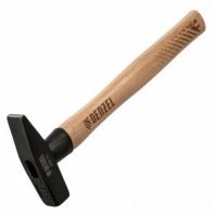 Молоток 400г, деревянная ручка, квадр.боек, кованый Denzel