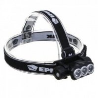 Фонарь налобный светодиодный аккумуляторный, 3 LED, 1200мАч, 3 режима, 8,3х3,8х5,4см, USB кабель, пласт ЕРМАК