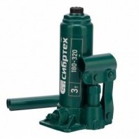 Домкрат гидравлический бутылочный 3 т, h подъема 180-320мм, Сибртех