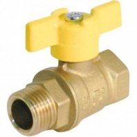 Кран для газа 1", Г-Ш, ручка-бабочка, БАЗ, БАЗ.А11.1.25.40