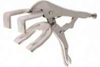 Зажим ручной 250мм двойной точечный захват, с фиксатором ТУНДРА