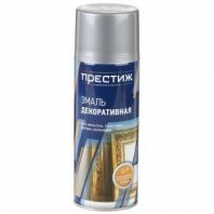 Эмаль аэрозоль, Престиж, Металлик, для внутренних и наружных работ, акрил, глянцевая, латунь, 425 мл