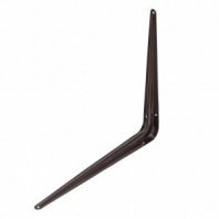 Кронштейн угловой с ребром 300х350мм, коричневый// Сибртех