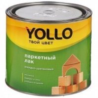 Лак паркетный 1,9кг, глянцевый, алкидно-уретановый, для внутр работ, Yollo