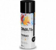 Эмаль термостойкая черная матовая 520мл кремнийорганическая, 300 С Лакра