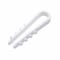Дюбель-хомут 5-10мм, белый, 100шт. Very