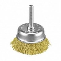 Кордщетка чашечная P.I.T. 50x0,3мм, латунированная витая проволока, хвостовик 6 мм (APLS10-C050)