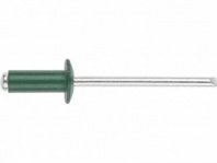 Заклепки 4,0х10 200шт, алюминий/сталь, RAL6002, в пластиковом контейнере, STARFIX