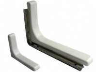 Кронштейн для полок. 115х180 мм. ''Бук'' Материал: оцинкованная сталь,пластиковая накладка