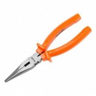 Длинногубцы 180мм, прямые шлифованные, пласт. рукоятки Sparta (тонкогубцы) Classic,