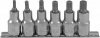 912706 Набор насадок торцевых 1/2"DR с вставками-битами SPLINE на держателе, M5-M12, 6 предметов Ombra