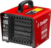 Тепловая электрическая пушка 2кВт, 120м3/час, 25м2, керамика, квадратная, ЗУБР (ЗТП-М5-2000)