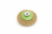 Щетка металл. для УШМ 100мм/М14 тарелка пушистая проволочная конусная ДТ