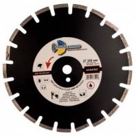 Алмазный диск сегмент 350х25,4/20х3,5мм, высота алмаз. слоя 11мм, GA773 Асфальт Серебряная пайка Trio-Diamond