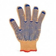 Перчатки х/б 7,5 класс Точка белые 5 нитей, утолщенные, Люкс