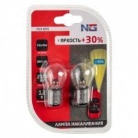 Лампа накаливания P21/5W S25, 12В 21/5Вт, BAY15D,2шт/блистер (Original) NG