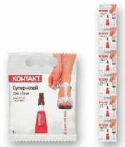 Супер-клей Для обуви 1 г, пакет, арт. КМ 120 - П01 ОБ (уп.6шт) 23233 КОНТАКТ