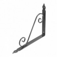 Кронштейн декоративный угловой 240х290х30х3,5мм, темно-серый// Сибртех