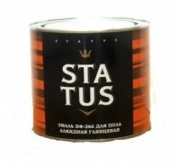Эмаль ПФ-266 Желто-коричневая 0,8кг, STATUS (14 шт) РАДУГА