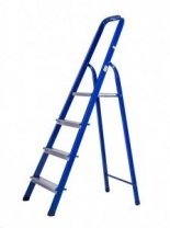Лестница стремянка 4 ст, стальная, (сталь+алюм. ступени), STAIRS CS04