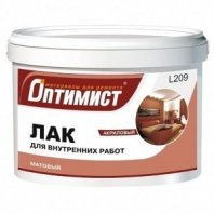 Лак Оптимист, L209, мат, полиакрил, для внутр и наруж раб, 1 кг