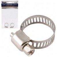Хомут червячный 12-20мм, 2шт, нерж.сталь PARK