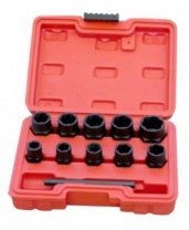 Набор экстракторов внешних 3/8" 11 пр.( 9, 10, 11, 12, 13, 15, 17, 18мм Х 5/8", 19 мм Х 3/4" БМ