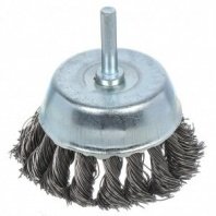Щетка для дрели 65мм, чашка крученая со шпилькой Bartex