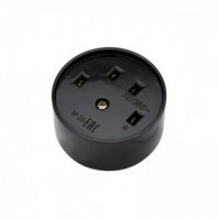 Розетка РШ для электрической плиты 32 А, 380 В, 3Р+РЕ (ОУ) черная REXANT