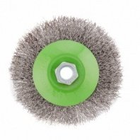 Щетка металл. для УШМ 115мм/М14 тарелка крученая Сибртех