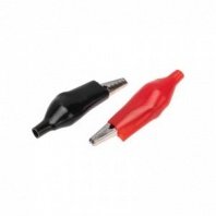 Зажимы для проводов 5А крокодил 200шт в комплекте 56мм, в изоляторе REXANT