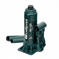 Домкрат гидравлический бутылочный 3 т, h подъема 180-320мм, Сибртех