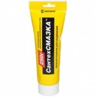 Смазка сантехническая для канализ трубы, 250 г, силикон, СантехКреп, СантехСмазка, туба, 2.2.8