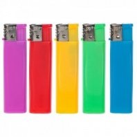 Зажигалка пьезо, 8x2x1cм, 5 цветов, серия Р-02, арт.17704 FLAMECLUB