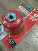 Щетка-чашка для УШМ  75 мм, М14, ЛАТУНЬ. волнистая проволока "Hardcore" 202075