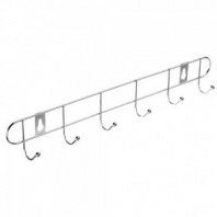 Вешалка настенная 6 крючков, эконом, металл, 32,5х5х3,5см VETTA