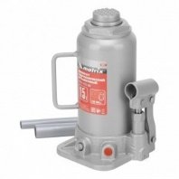 Домкрат гидравлический бутылочный 15 т, h подъема 230-460мм, Matrix