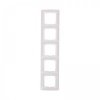 Рамка 5 мест, горизонтальная, белая DEA KRANZ