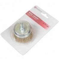 Щетка для дрели 75мм, чашка пушистая со шпилькой Bartex