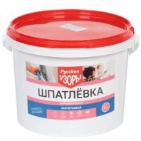 Шпатлевка фасадная 5кг, акрил, универсальная, для внутр и наруж раб, Русские узоры