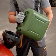 Канистра 10л (пластик) для ГСМ вертикальная, усиленная Stels