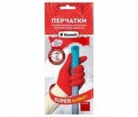 Перчатки хоз.латекс. БИКОЛОР сверхпроч. бело-красные XL 2111 Bicoira 4 $*144 (пар.)