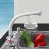 Смеситель для кухни, Frap, с кран-буксой, бел, F5408-8