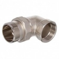 Американка угловая 1" 1/4", Г-Ш, никель, РосТурПласт