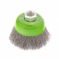 Щетка чашка УШМ 65мм пушистая М14, 0,3мм Сибртех
