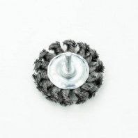 Щетка для дрели 75мм, дисковая крученая со шпилькой, Bohrer