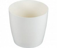 Кашпо д/цветов круглое Крокус 3,5л 19см  (Слоновая кость) 3886